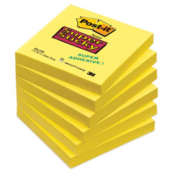 Post-it® Super Sticky Ultra Yellow 76x76mm - Pack of 6