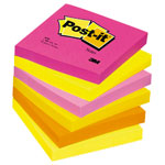 Post-it® Warm Neon Rainbow 76x76mm - Pack of 6