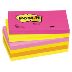 Post-it® Warm Neon Rainbow 76x127mm - Pack of 6