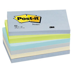 Post-it® Cool Pastel Rainbow 76x127mm - Pack of 6