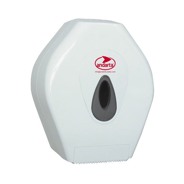  06-028 Plastic Lockable Mini Jumbo Toilet Roll Dispenser