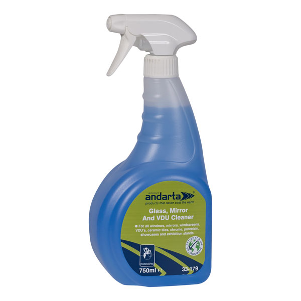 Andarta 33-179 Glass, Mirror and VDU Cleaner 750ml
