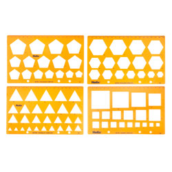 Helix H60010 Templates - Shapes - Set of Four