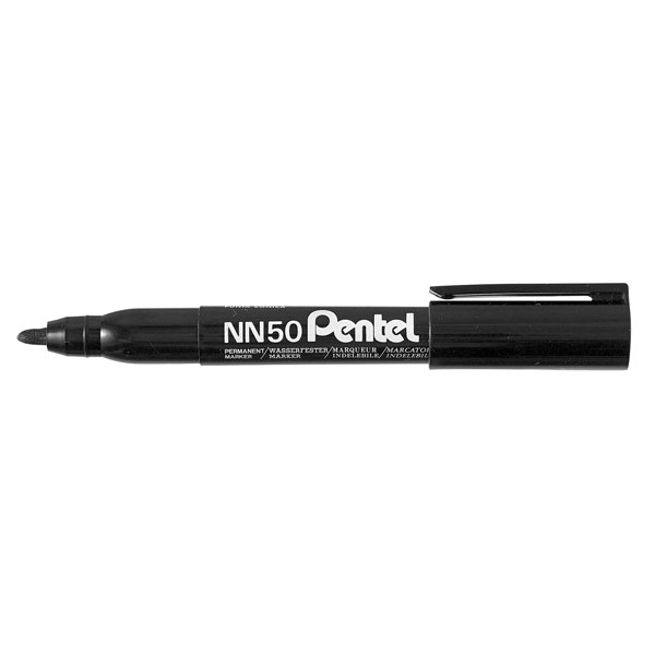 Pentel NN50-A Black Bullet Tip Marker Pen