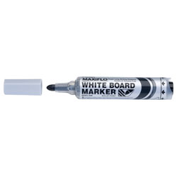 Pentel MWL5M-A Whiteboard Bullet Tip Markers - Black