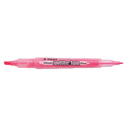 Pilot BeGreen Twin Highlighter Pen, Pink (Pack of 10)