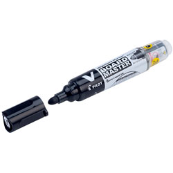 Pilot V Board Master S Pennarello Per Lavagna Bianca - Punta Tonda 3,5 Mm, Tratto 0,8 Mm - Inchiostro Nero Ricaricabile