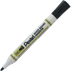 Pentel MW85-A Whiteboard Marker - Bullet Tip Black