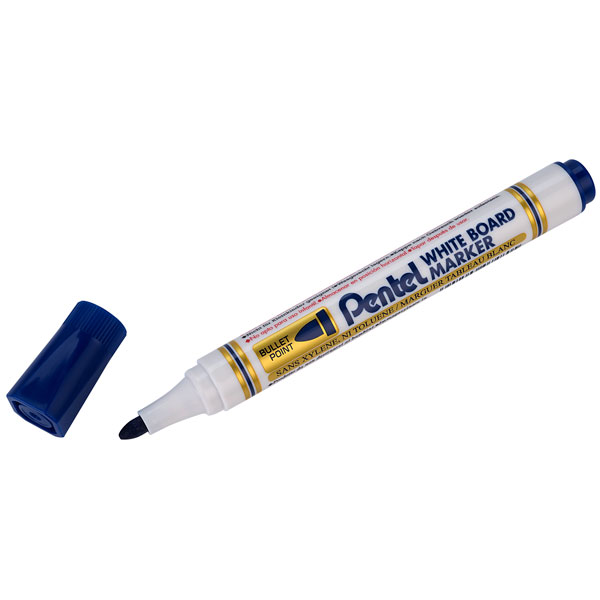 Pentel MW85-C Whiteboard Marker - Bullet Tip Blue