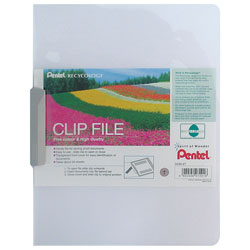 Pentel DCB14-T Clip File A4 Clear