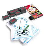 Show-me CFB10A Show-me A4 Clock Face Mini Whiteboards, Small Pack, 10 Sets