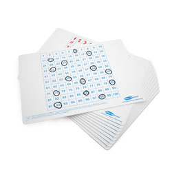 Show-me HSB10 Show-me Hundred Square Mini Whiteboards, Small Pack 10