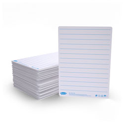 Show-me LIB100 Show-me A4 Lined Mini Whiteboards, Pack of 100 Boards