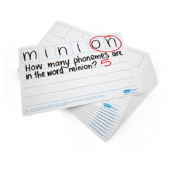 Show-me LPB610 Show-me A4 6-Frame Phoneme Mini Whiteboards, Pack of 10 Boards