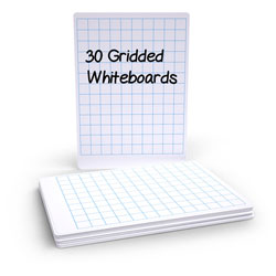 Show-me WBG30 Basics Pack 30 gridded drywipe boards