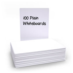 Show-me WBP100 Basics Pack 100 plain drywipe boards