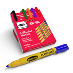 Show-me FCM6A Flipchart Markers - Assorted Pack of 6