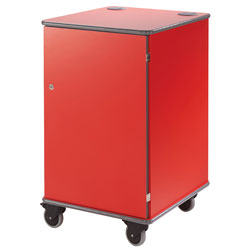 Metroplan Mm100 Coloured Mobile Multi-Media Cabinets 930x540x600mm Red