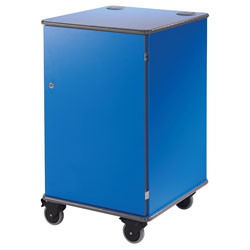 Metroplan Mm100 Coloured Mobile Multi-Media Cabinets 930x540x600mm Blue