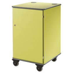 Metroplan Mm100 Coloured Mobile Multi-Media Cabinets 930x540x600mm Lime Green