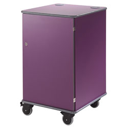 Metroplan Mm100 Coloured Mobile Multi-Media Cabinets 930x540x600mm Purple