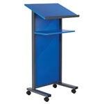 Metroplan Coloured Panel Front Lectern 1200x600x450mm Blue