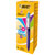 BiC 4 Colour Pen Purple Barrel - Purple, Pink, Blue and Green Grip (Pack of 12)
