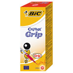 BiC Medium Cristal Pen with Grip Red Pack 20