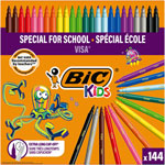 BiC Visa Felt Pens Fine Tip Class Pack of 144