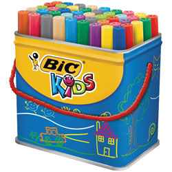 BiC Visacolor Extra Large Felt Tip Pens (Drum of 48)