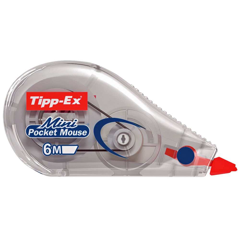 4 x Tipp-Ex Correction Roller Tape Tippex Mini Pocket Mouse 6m