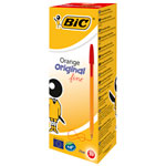 BiC Orange Fine Writing Pen Red Pack of 20