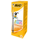 BiC Cristal Fun Ball Pen Orange Box of 20