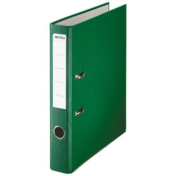 Rapid A4 Folder Lever Arch File 50mm Polypropylene/Paper with Metal Shoe Green