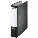 Rapid Lever Arch File 75mm Paper Over Board With Metal Shoe Black