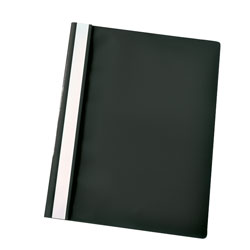 Rapid Flat File Polypropylene A4 Black Pack of 25