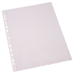 Rapid Clear A4 Punched Pockets Pack 100