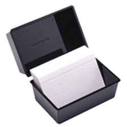 Rapid Card Index Box 6 x 4 Black