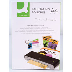 RVFM A4 Laminating Pouches 2x 80 micron (Pack of 100)