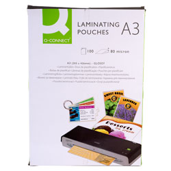 Rapid A3 Laminating Pouches 80 micron (Pack of 100)