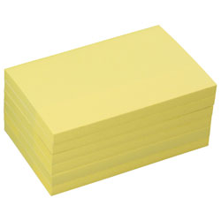 Recreate Pack 12 Recycled Repos. Note Pads Yellow 75 x 125mm 100 Sheet