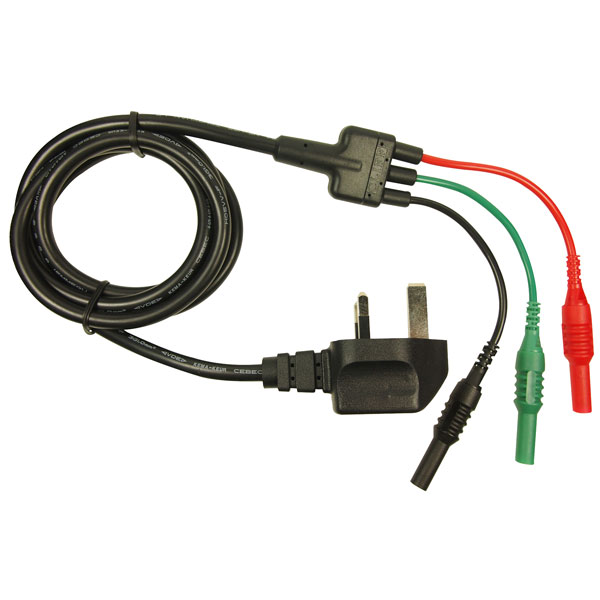 Cliff FCR29940 1.5 Mains Plug Lead Set UK Plug to 3x4mm Plugs with...
