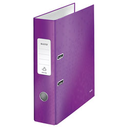 Leitz Lever Arch File 180° WOW A4 80mm Purple