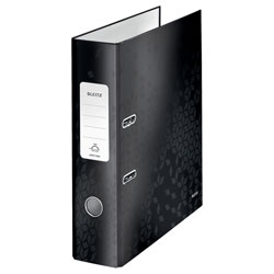 Leitz Lever Arch File 180° WOW A4 80mm Black