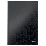 Leitz Notebook WOW A4 Ruled with Hardcover 90g/80 Sheets Black