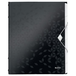 Leitz Divider Book WOW A4 PP 6 tabs black