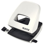 Leitz Hole Punch WOW 50081001 Metal 2-Hole 30-Sheet Capacity White