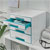 Leitz WOW Drawer Cabinet CUBE 4 Drawer white iceblue