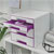 Leitz WOW Drawer Cabinet CUBE 4 Drawer white purple