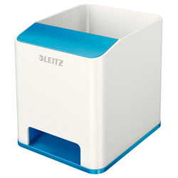 Leitz Sound Pen Holder WOW White & Blue